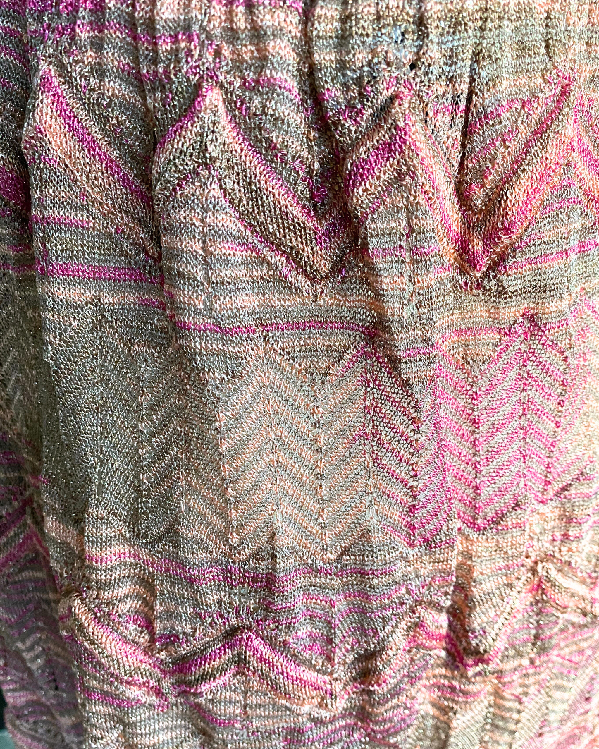 M MISSONI・Small / Medium・M Mare Collection - Lurex Beach Backless Chevron Dress | Free UAE Delivery Above 150AED・Shop Preloved items at NOOVO