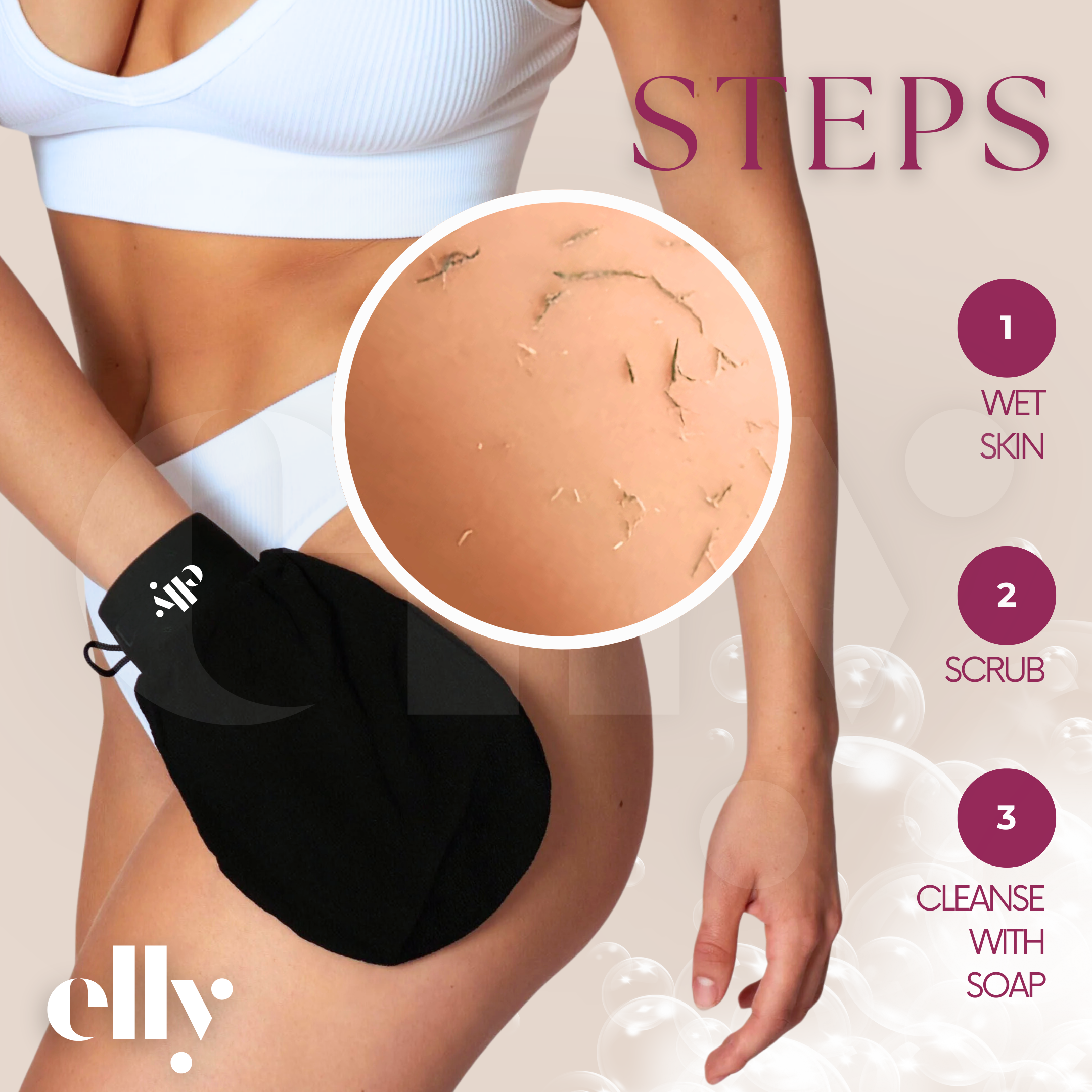 ST.TROPEZ ∙ Fake Tan Kit Classic Tanning Mousse 240ml with ELLY Application &  ELLY exfoliator gloves