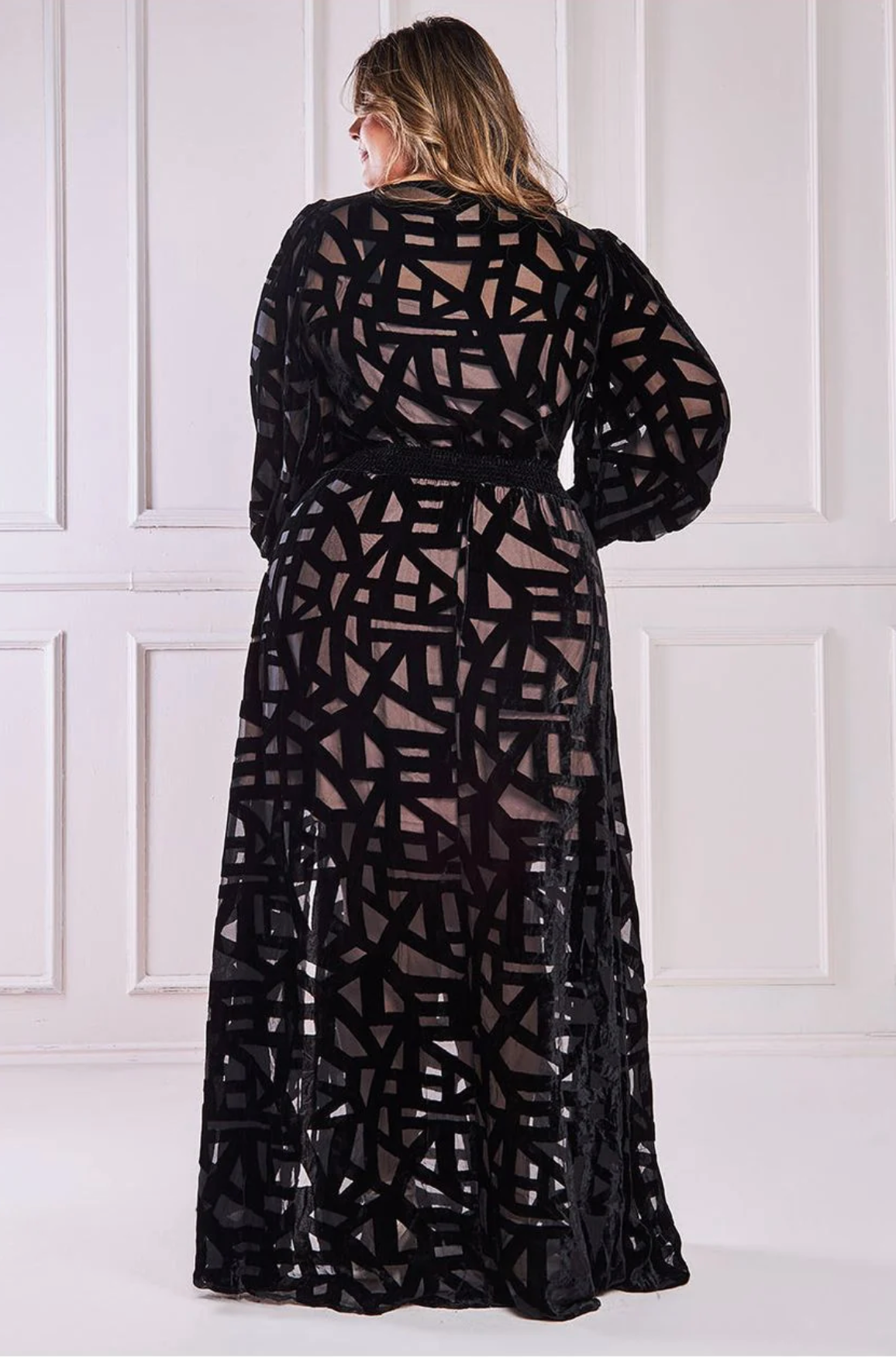 Long Velvet Evening Dress