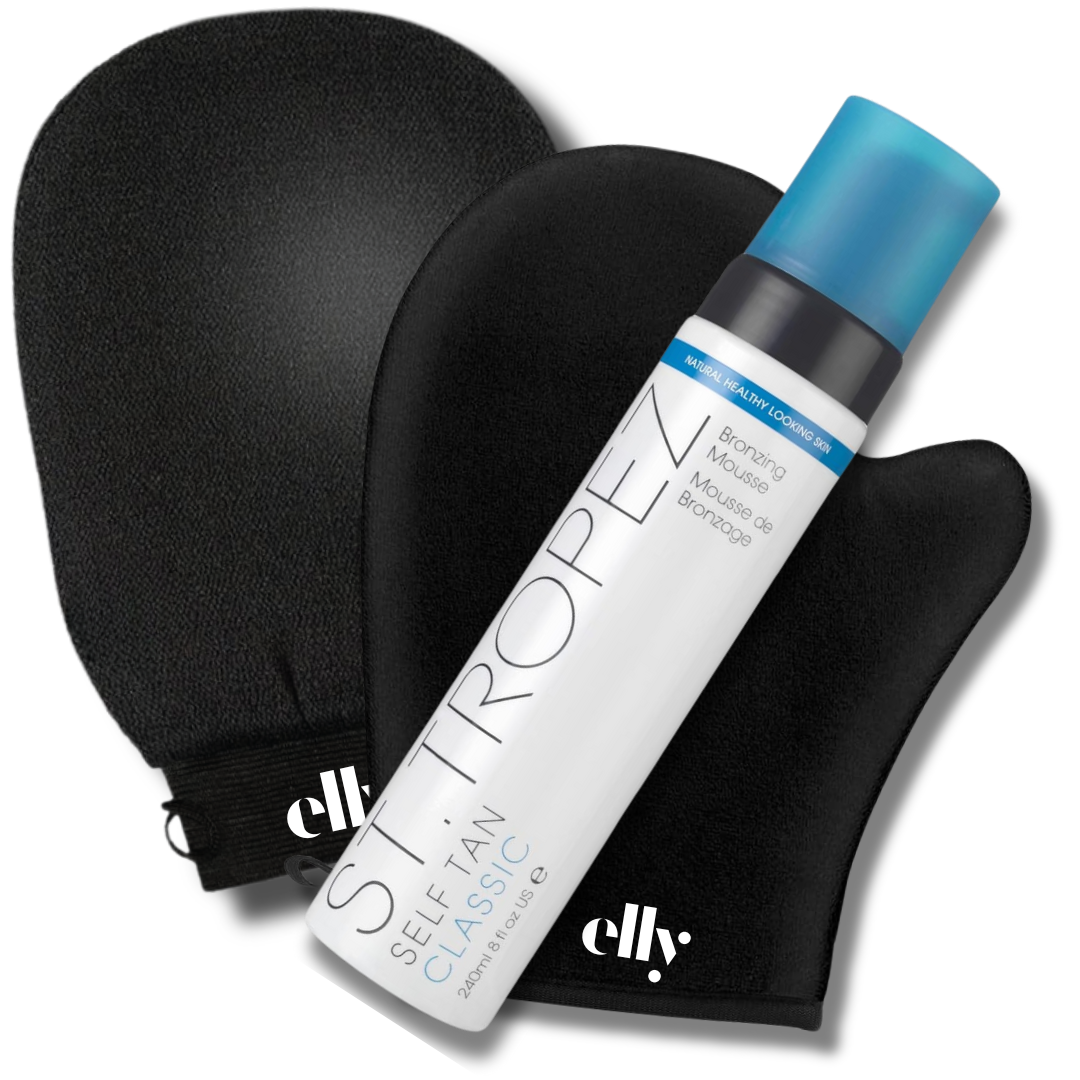 ST.TROPEZ ∙ Fake Tan Kit Classic Tanning Mousse 240ml with ELLY Application &  ELLY exfoliator gloves | Free UAE Delivery Above 150AED・Shop Preloved items at NOOVO